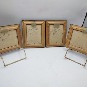 Set of 4 Miniature Russian Oil Paintings Arbat Moscow Leonid Dobriakov Framed image 6