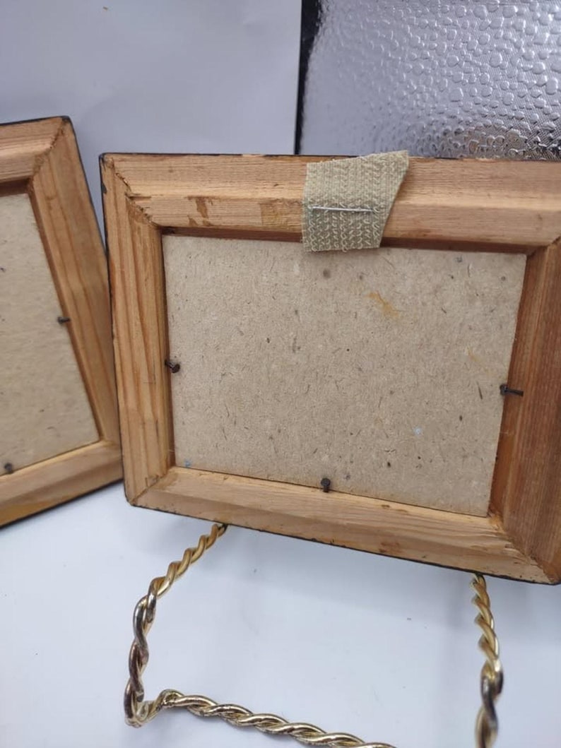Set of 4 Miniature Russian Oil Paintings Arbat Moscow Leonid Dobriakov Framed image 10
