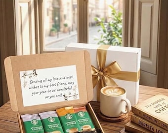 Starbucks, Costa treat, coffee box, birthday, valentines gift, coffee, hug in a mug, Letterbox
