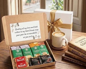 スターバックス、コスタのお菓子、コーヒーボックス、誕生日、バレンタインギフト、コーヒー、マグカップの中のハグ、レターボックス