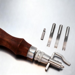 Herramientas profesionales para ranurar y recortar cuero, herramientas multifuncionales para procesar cuero para ranurar, recortar y rayar, bricolaje de cuero