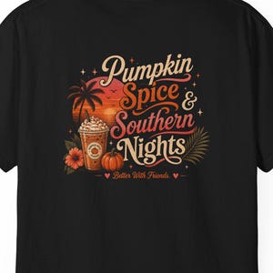 Maglietta "Pumpkin Spice & Southern Nights" / Design "Florida Fall Coffee State"