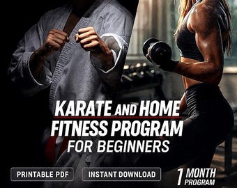 Beginner Karate Training Program (PDF) – 1 Month Home Workout Plan | No Equipment | Instant Download