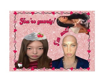 GNARLY | KATSEYE Poster | Sophia, Lara, Yoonchae meme poster