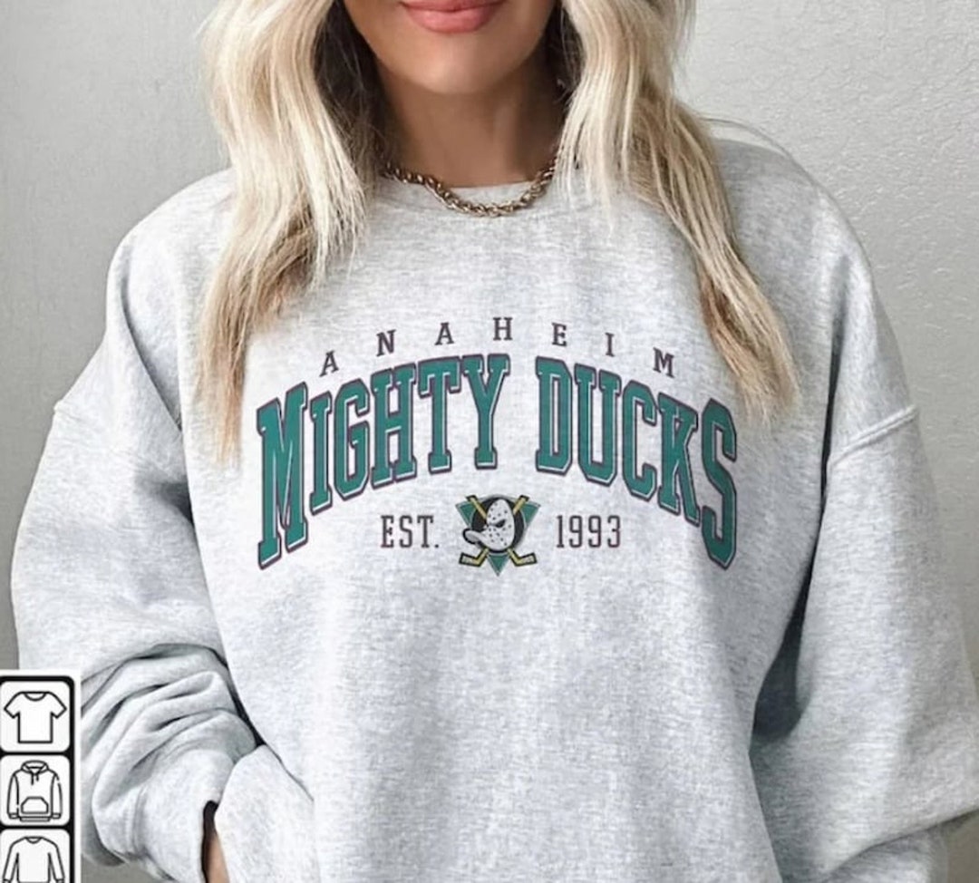 Vintage Anaheim Mighty Ducks Shirt, Merch Vintage 90s Sweatshirt Hockey
