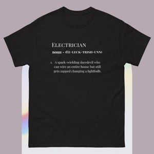 Electrician Shirt | Voltage Chaos Handler Tee | Funny Job Description Tee