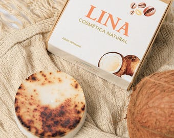 Jabón natural handmade de coco y café