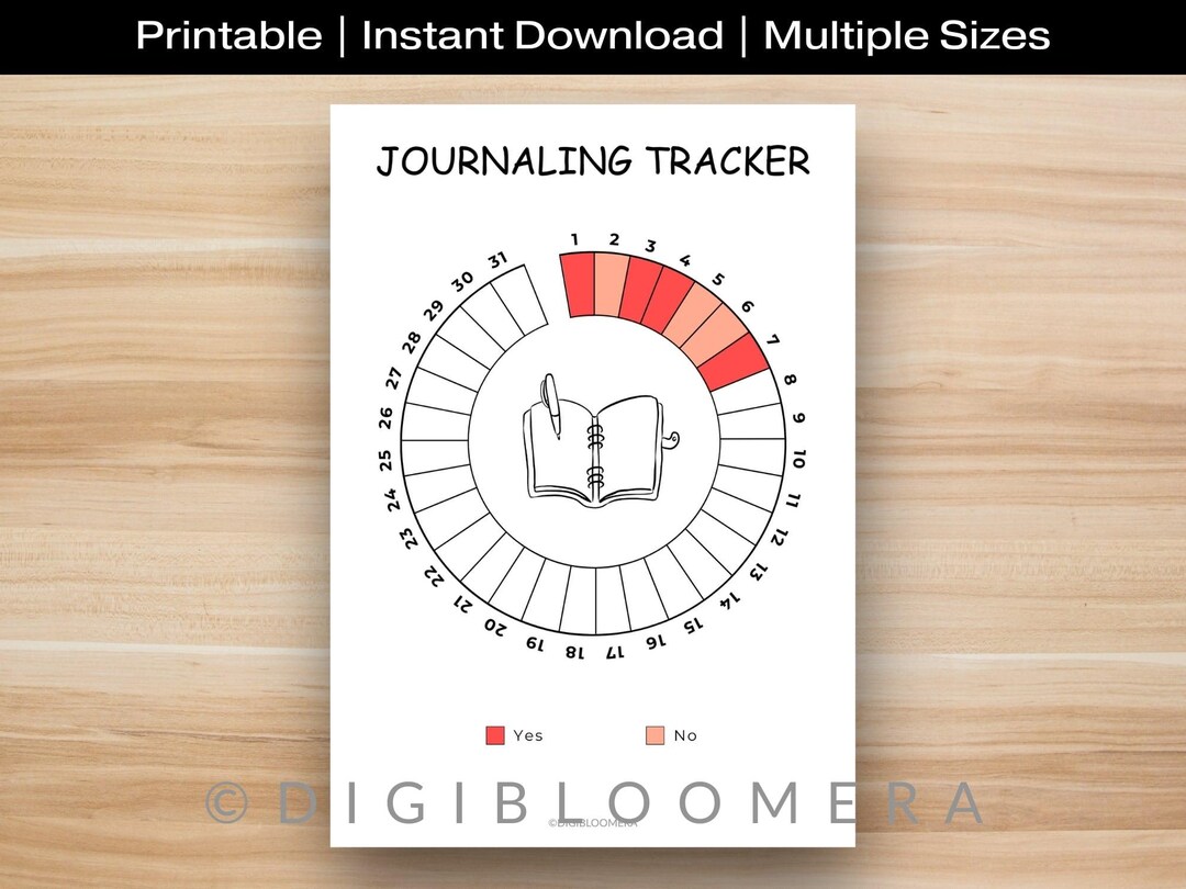Journaling Tracker, Printable Journal Page, Self Care Tracker, Habit ...