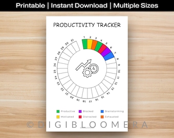 Productivity Tracker, Printable Journal Page, Productivity Journal, Focus Planner Page, Goal Tracker, Habit Tracker