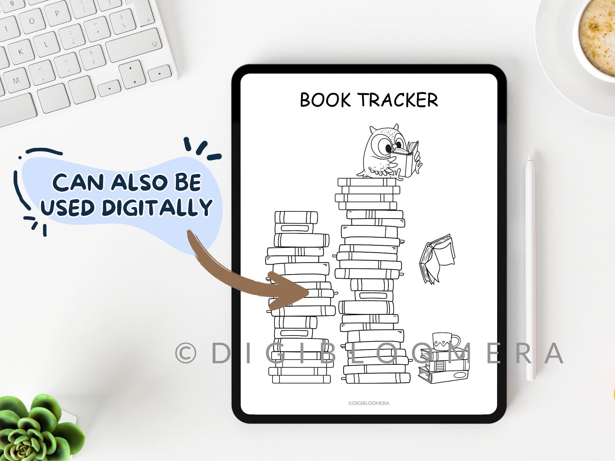 Book Tracker | Printable Reading Journal Page - Etsy