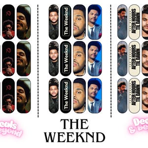 The Weeknd water slide Nail Decals 20-50 mm
