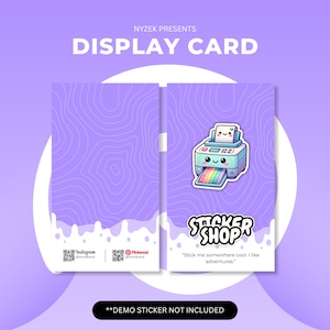 StickerShop | Display Card Canva Templates für Sticker und Print Shops