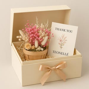 Dried flower arrangements