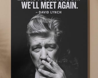 David Lynch Quote Poster: Inspirational Typography Wall Art - Etsy