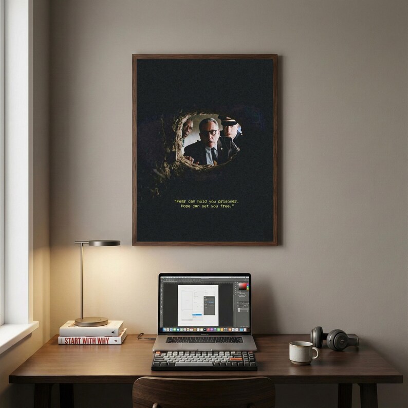 Shawshank Redemption Quote Poster, Hope Can Set You Free Motivational ...
