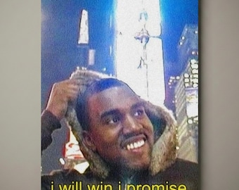 Kanye West 'I Will Win' Poster, VHS, Ye Wall Art