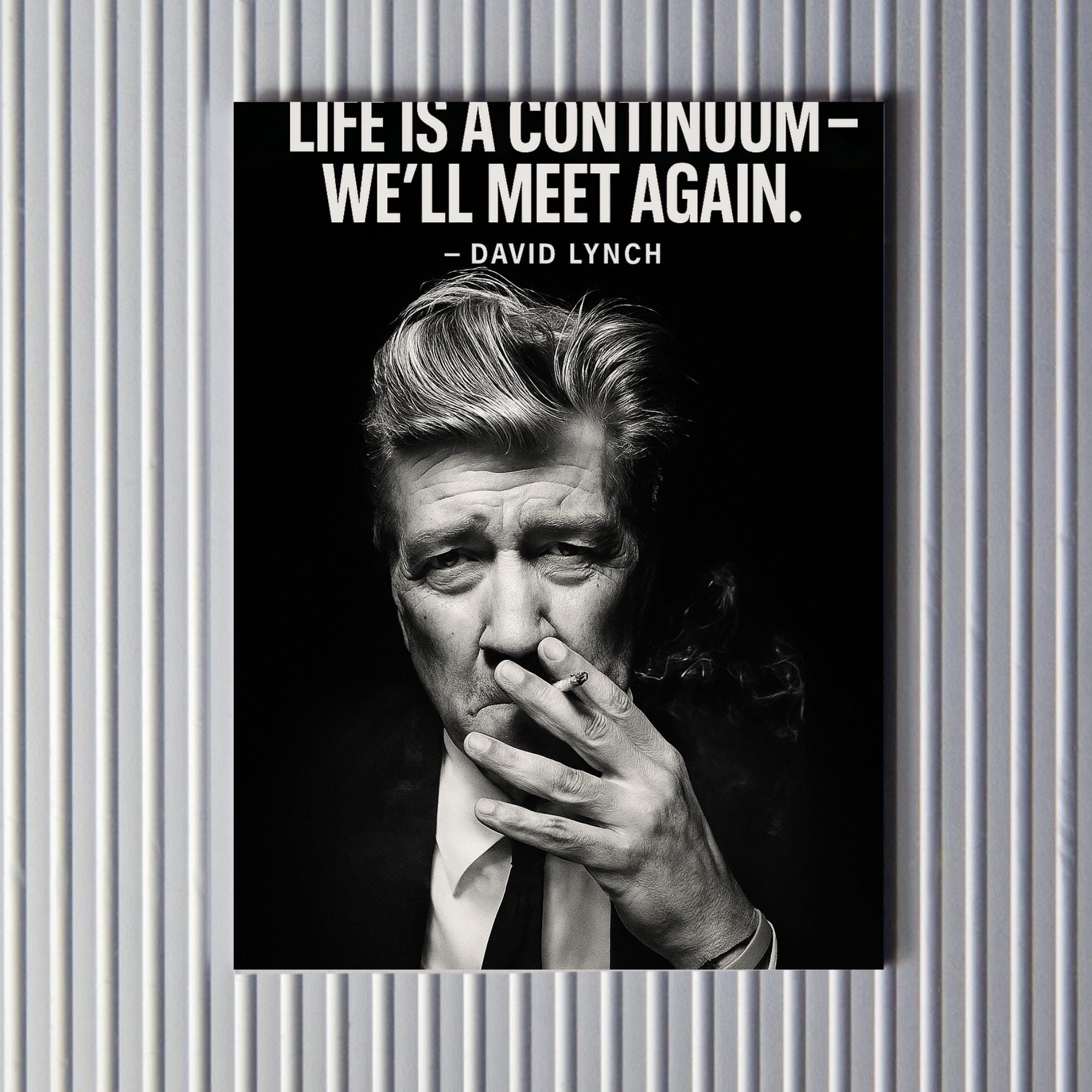 David Lynch Quote Poster: Inspirational Typography Wall Art - Etsy