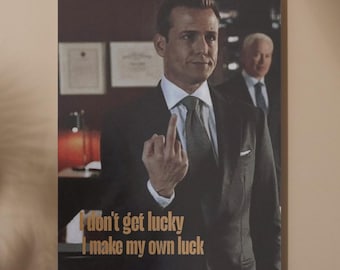 Harvey Specter Quote Print, Suits Typography Poster, Modern Office Wall Art