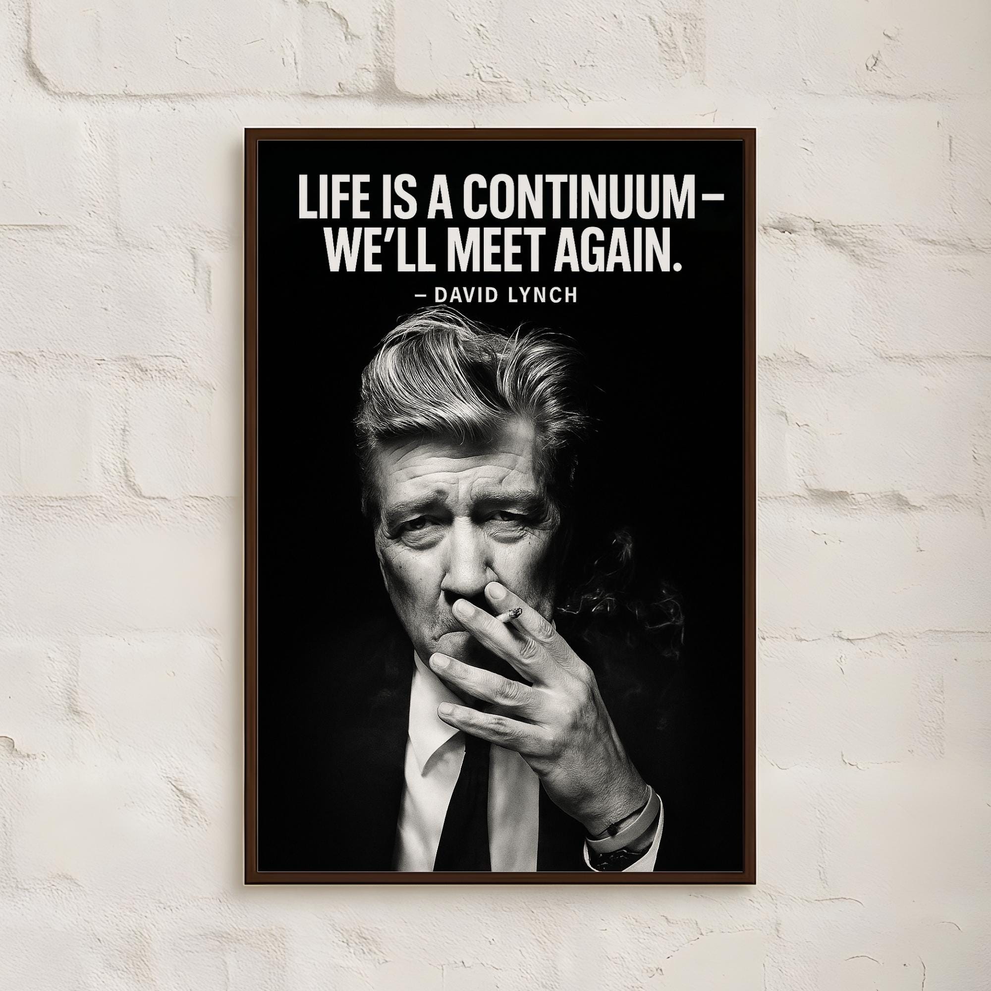 David Lynch Quote Poster: Inspirational Typography Wall Art