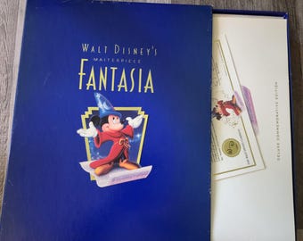 Vintage Fantasia Deluxe Box Set 1991 | Disney Masterpiece VHS & CD Collector’s Edition