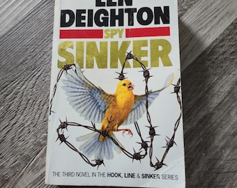 1991 Spy Sinker Len Deighton Edición especial para el extranjero Grafton Vintage Paperback