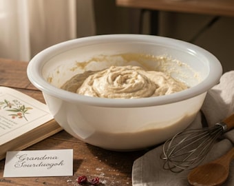 Vintage Pyrex Opal Weiß Rührschüssel - 2,5 Quart Milchglas Backform