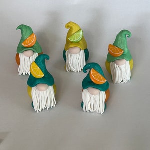 Summer Fruit Slice Gnome, Polymer Clay Gnome