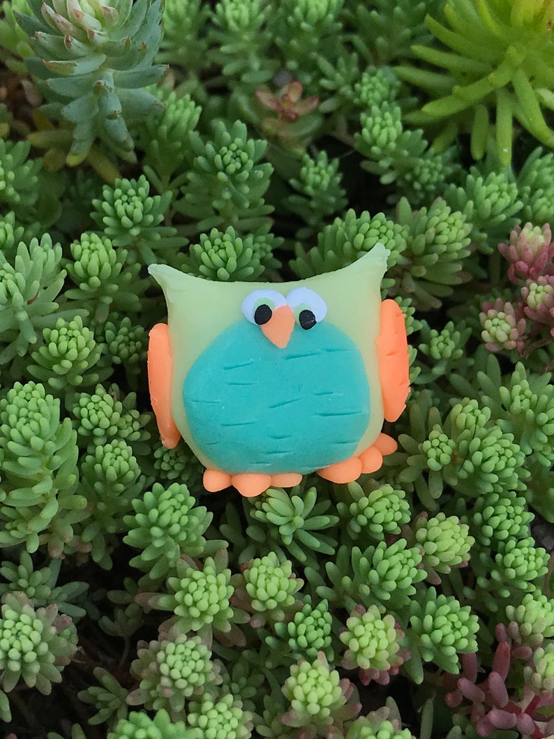 Glow in Dark Owls Polymer Clay Etsy