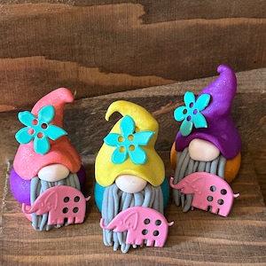 Whimsical Pink Elephant Gnomes
