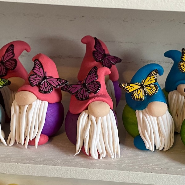 Petit papillon Gnome, Gnome en argile polymère