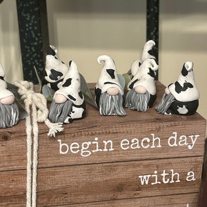 Little Polymer Clay Cow Gnome