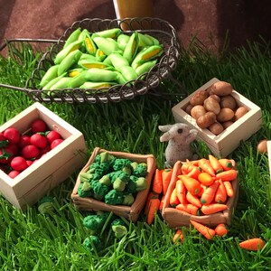 Farm Fresh Fairy Garden dollhouse 1:12 scale vegetables one dozen image 7