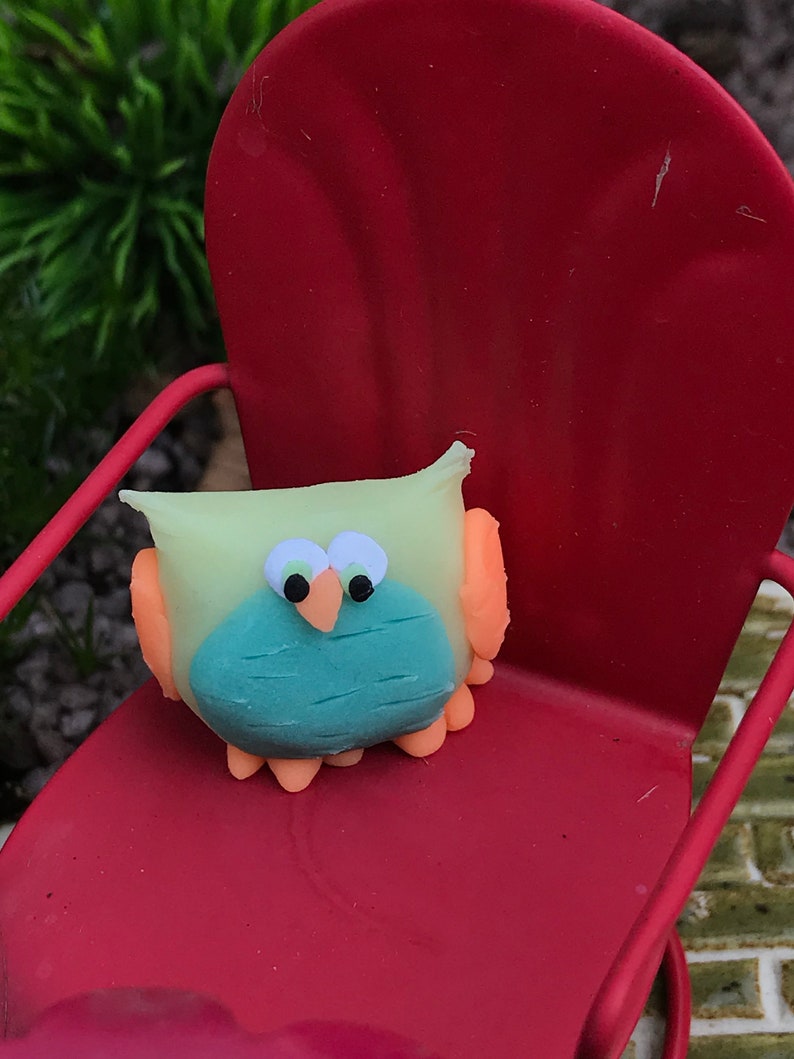 Glow in dark owls polymer clay Etsy