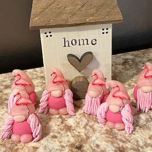 Pretty In Pink Flamingo Gnome