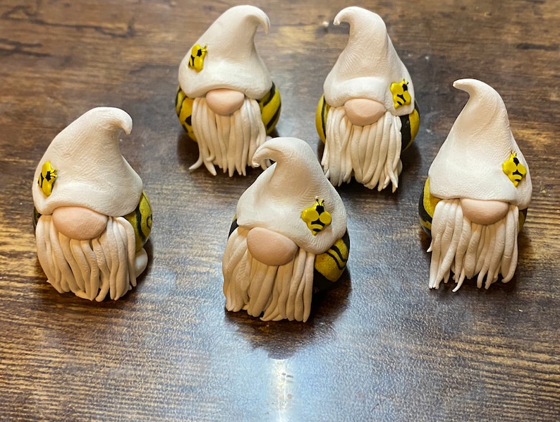 Small honey bee gnome polymer clay gnome  etsy Small honey bee gnome polymer clay gnome  etsy
