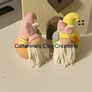 Polymer Clay Easter Gnomes