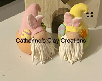 Polymer Clay Easter Gnomes