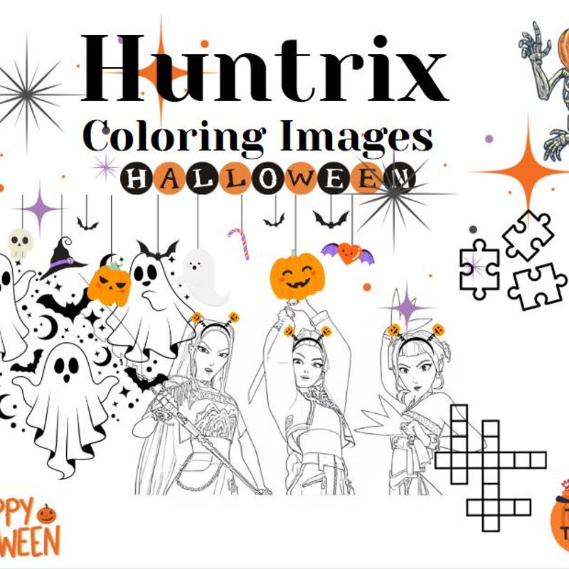 Huntrix bilder zum ausmalen - Etsy.de