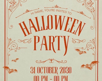 Halloween party Invite !!