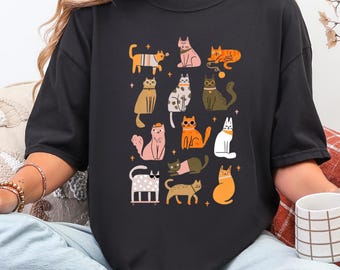 Retro Kitten Sweatshirt, 90s Vintage Cats Graphic Pullover