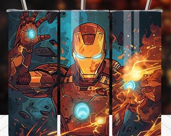 Emballage rouge pour gobelet super-héros PNG | Design fin par sublimation, 20 oz | Modèle d'emballage | Téléchargement numérique PNG pour gobelets à sublimation