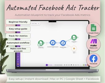 Facebook Ads to Google Sheets Automation Template (Make.com)