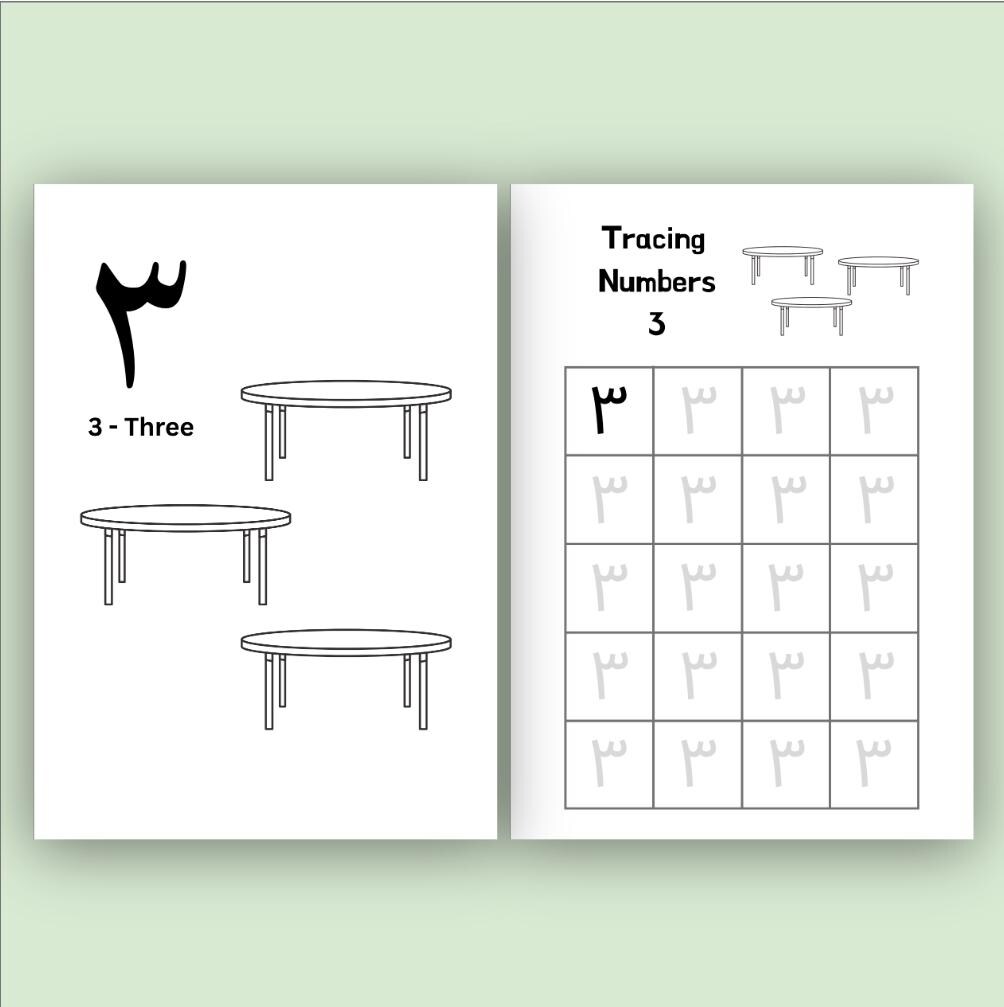 Arabic Numbers Coloring Book for Kids: Learn & Trace Numerals ...