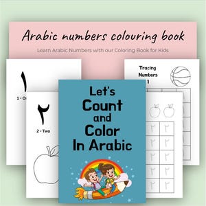 Arabic Numbers Coloring Book for Kids: Learn & Trace Numerals (Printable Worksheets)