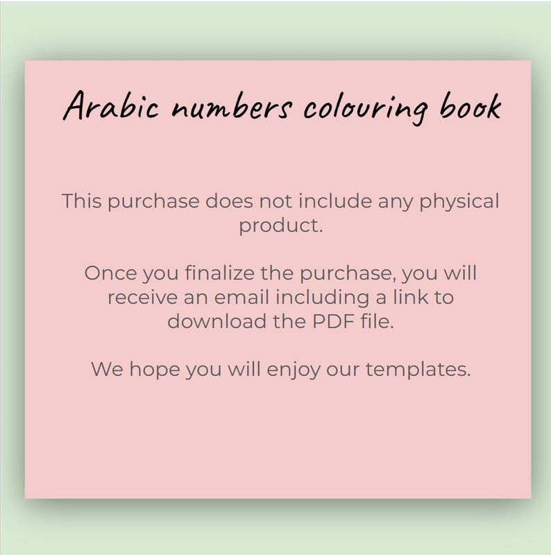 Arabic Numbers Coloring Book for Kids: Learn & Trace Numerals ...