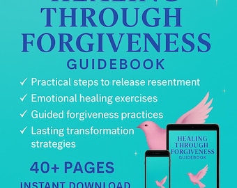 Forgiveness Guidebook Letting Go Emotional Healing Inner Peace Release Resentment Instant Digital Download PDF