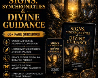 Signs Synchronicities and Divine Guidance Guidebook Digital Download Spiritual Signs Angel Numbers Intuition PDF