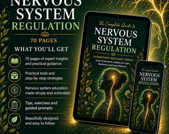 Nervous System Regulation Guidebook Digital Download Anxiety Stress Burnout Trauma Healing Emotional Regulation Somatic Healing Sleep Help