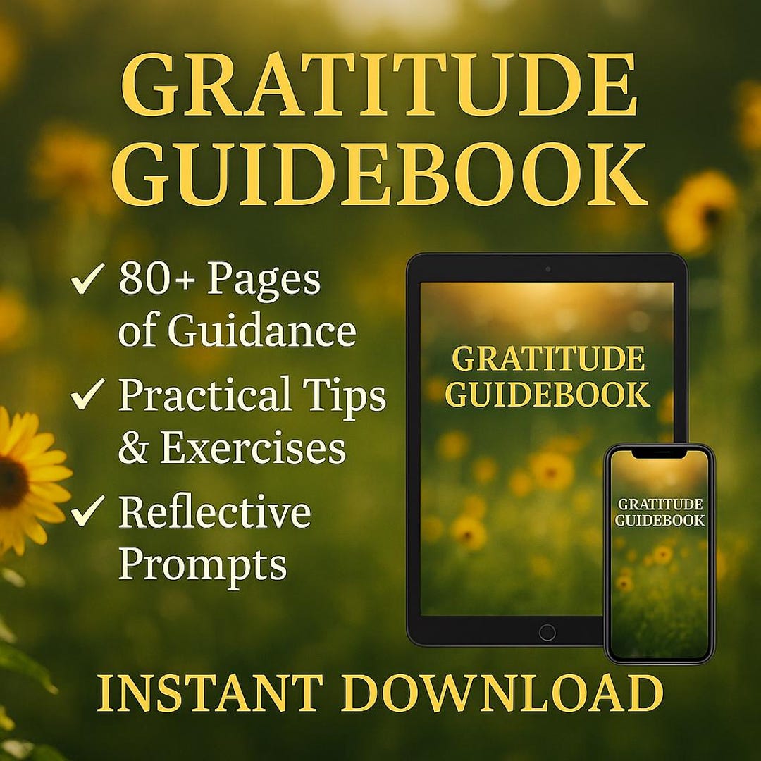 Gratitude Guidebook Cultivate Joy Calm and Abundance 80 Plus Pages ...