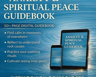 Anxiety Relief Guidebook Anxiety Healing Overthinking Help Calm Mind Stress Relief Emotional Balance Spiritual Healing PDF